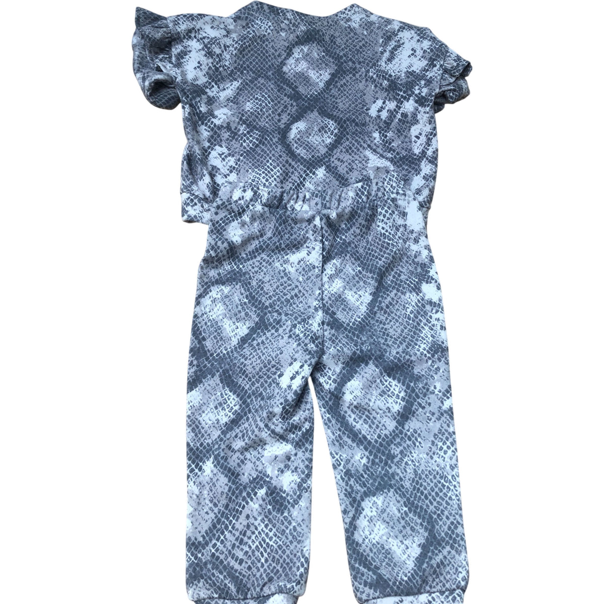 River Island Grey Snakeskin Print Outfit Set Kids 0-3 Months Girls Long Sleeve