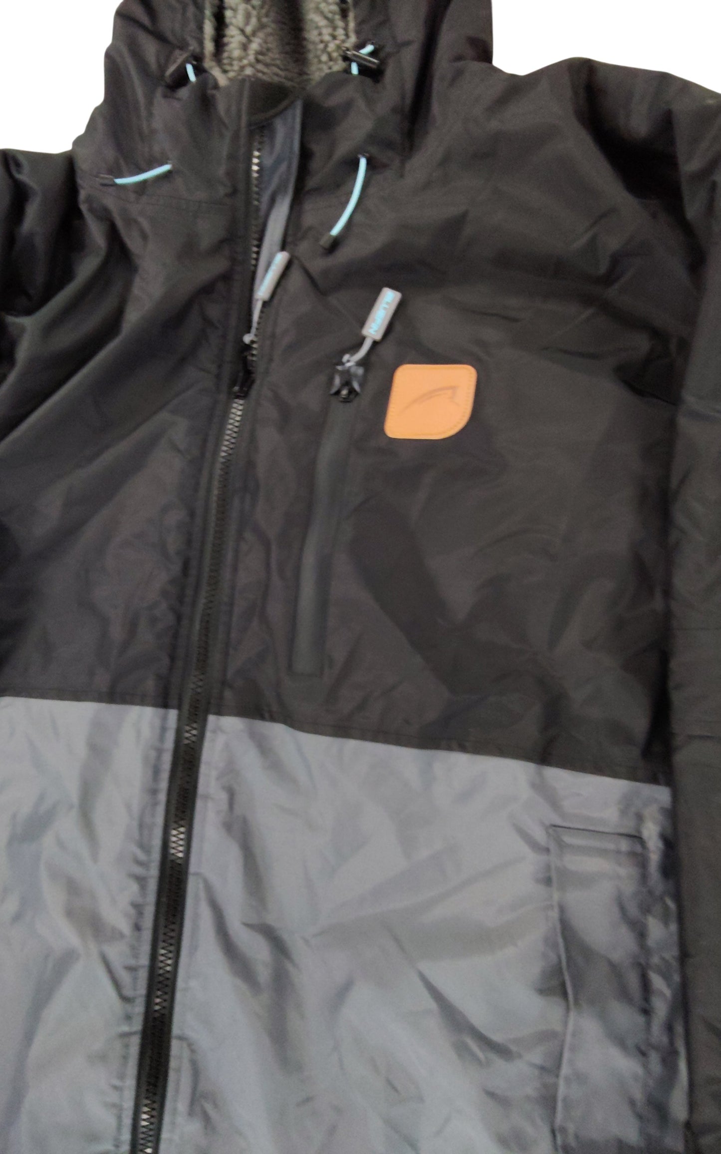 Bluefin Equipment Hooded Coat L Men's Heat Wave Waterproof Jacket Grey