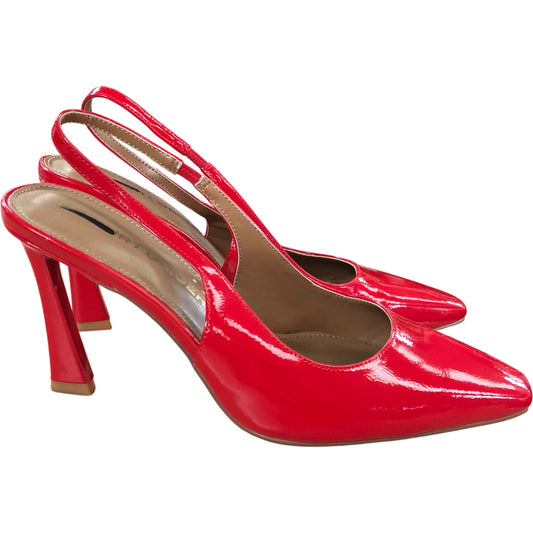 Red Patent Sweetie Court Heel Slingbacks UK 6 Women's High Heels
