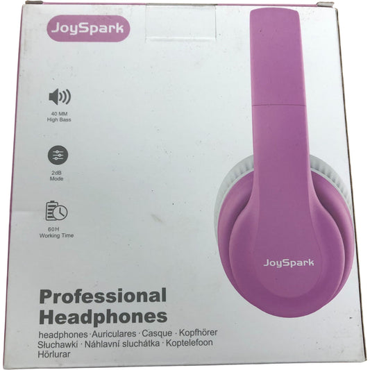 JoySpark T5 Wireless Headphones High Bass 40MM Stereo Sound Pink