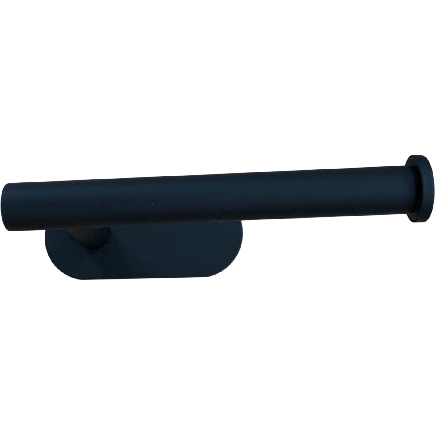 Stick On Black Metal Toilet Roll Holder
