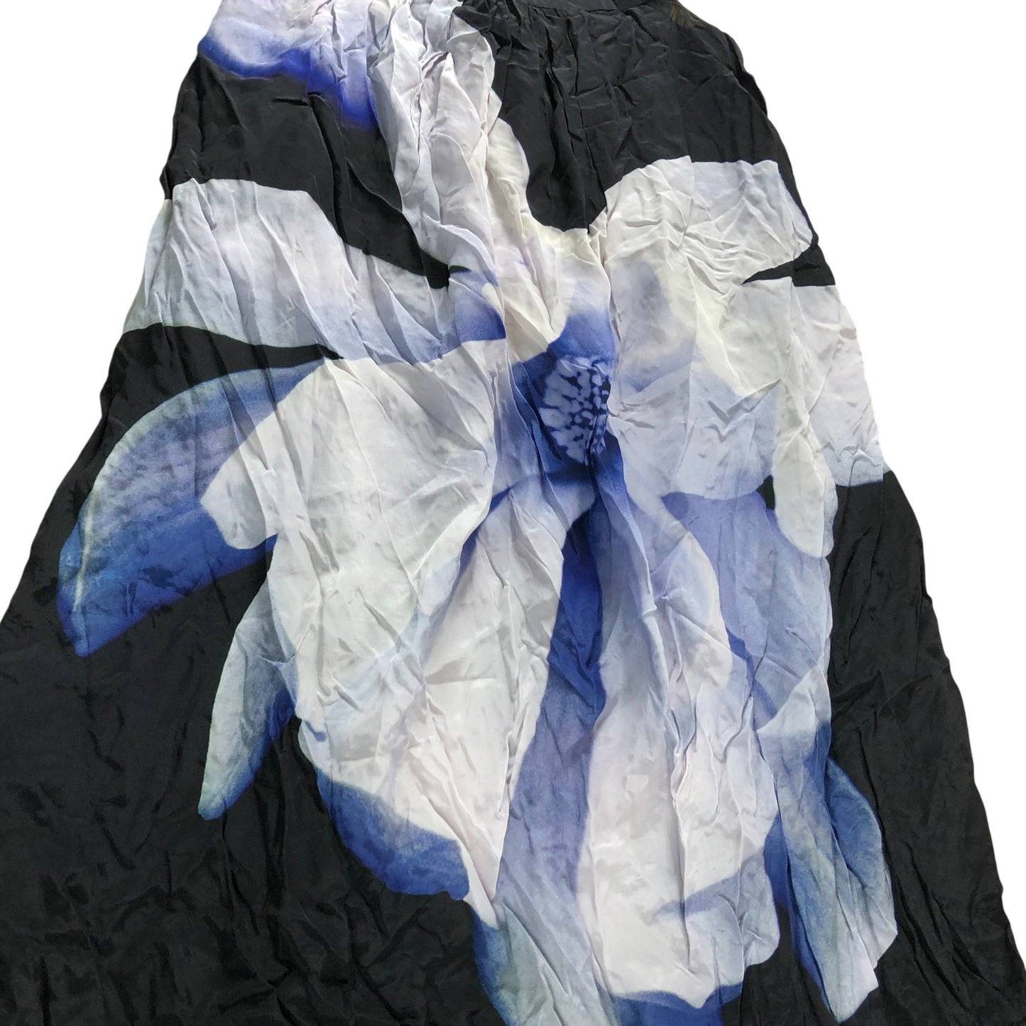 Branded Blue Floral Print Maxi Dress - Size 8