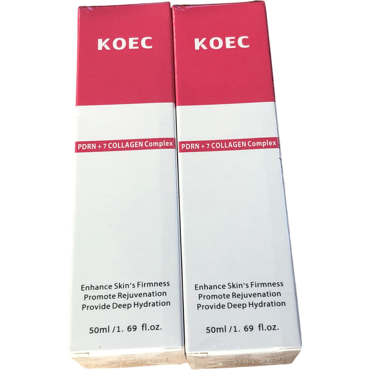 KOEC PDRN Collagen Jelly Cream 50ml Skin Firming Hydrating Moisturiser 2 Pack