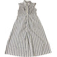 Women's Striped Sleeveless Shirt Dress Size 12