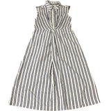 Women's Striped Sleeveless Shirt Dress Size 12