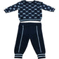 River Island Baby Blue Knitted Outfit 0-3 Months Boys Sweater & Trousers Set