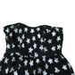 River Island Strapless Star Print Peplum Top Women's Black Silver UK10