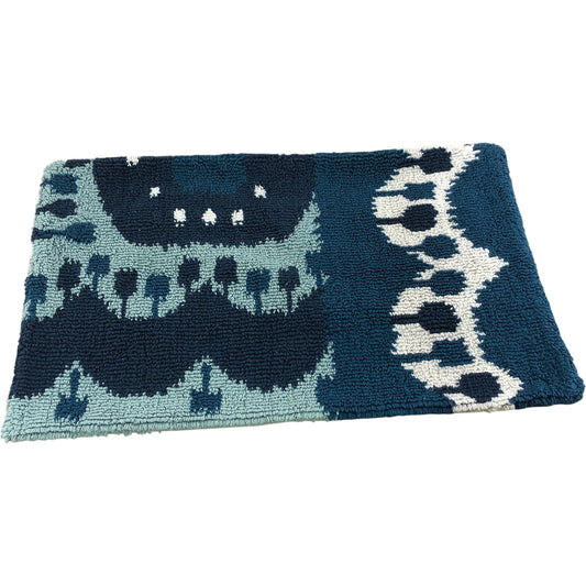 Blue Cotton Rich Loop Cushion Cover 40 x 65cm