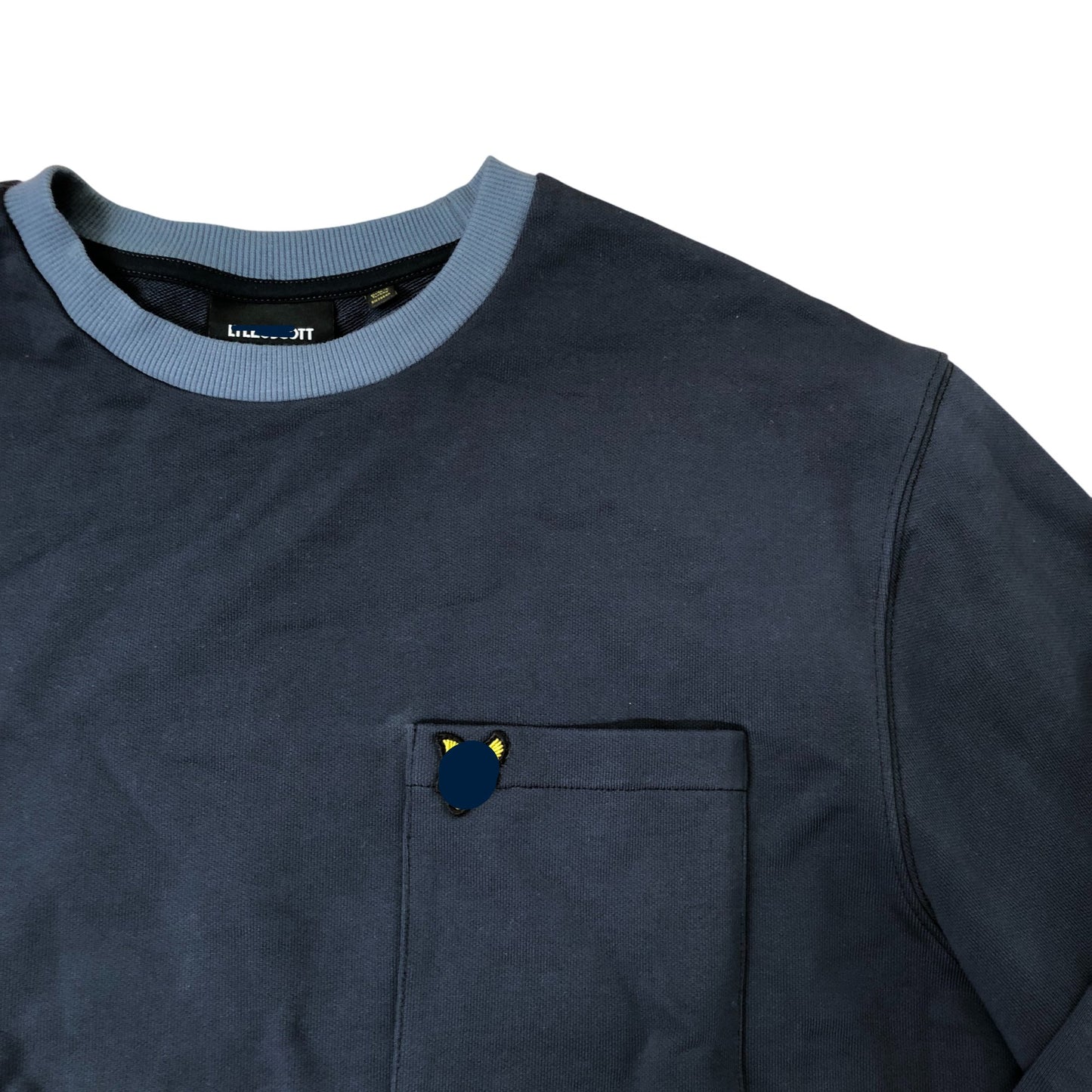 Navy Blue Men's Sweatshirt Size M Casual Long Sleeve Style