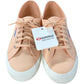 SUPERGA 2750-COTU Classic Trainers UK6.5 Women's Pink Peach Canvas Shoes