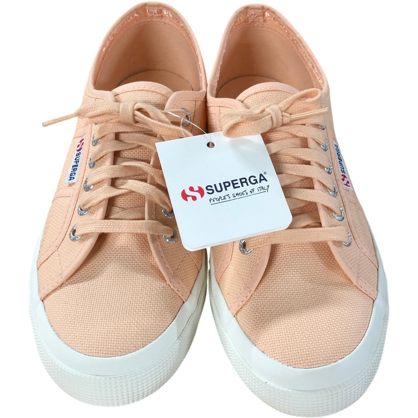 SUPERGA 2750-COTU Classic Trainers UK6.5 Women's Pink Peach Canvas Shoes