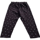 Women's Curve Chocolate Brown Polka Dot Cropped Leggings Casual Cotton Blend