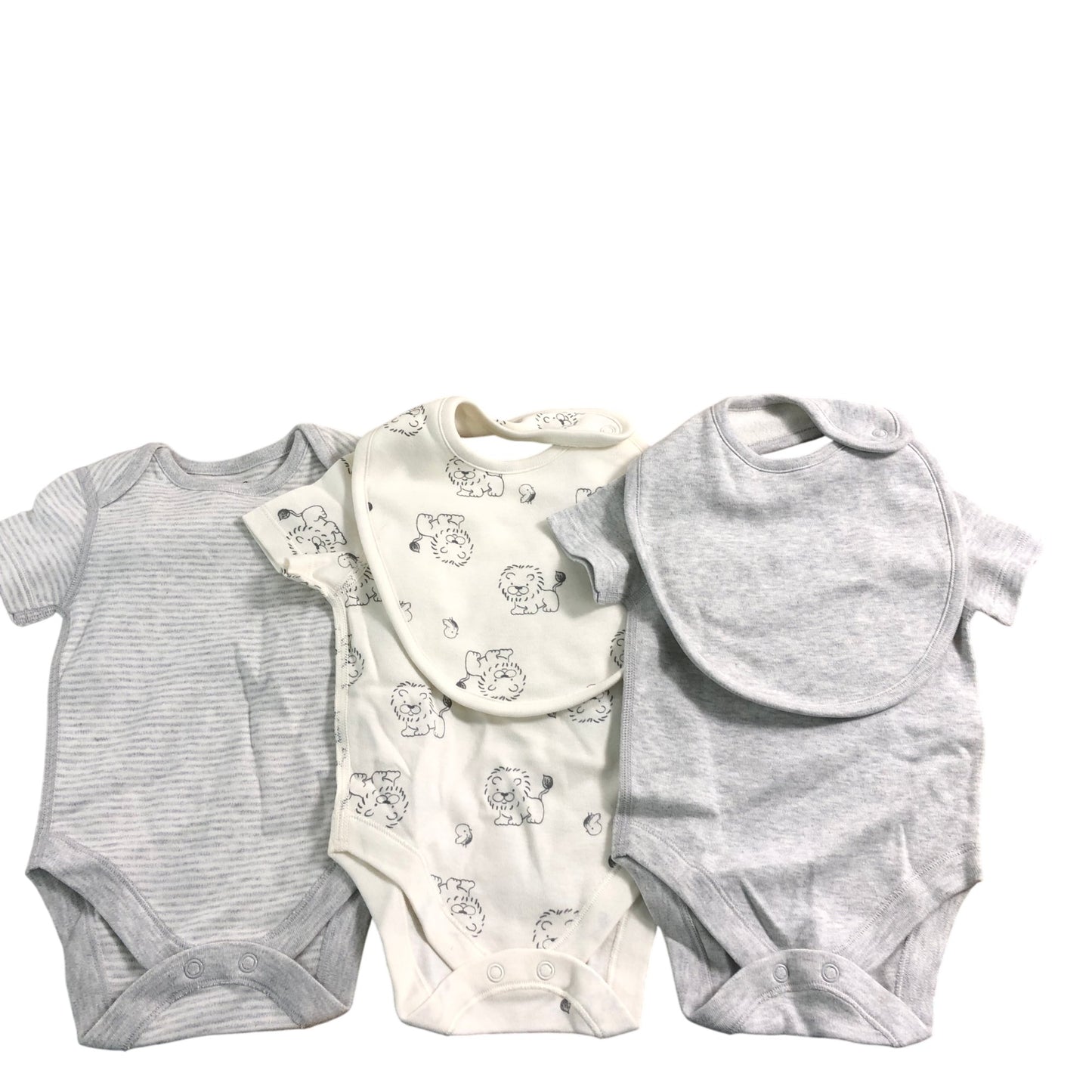 Baby Gift Set Teddy Bear Outfit Bag Cute Grey Baby Clothes Bundle 0-3 Months