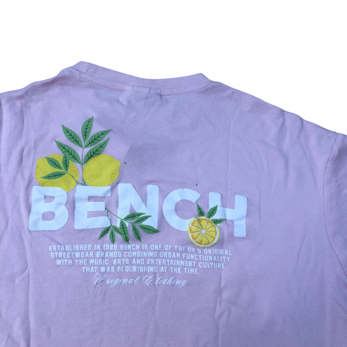 Bench Boxy Fit Cropped Pink T-Shirt Size M