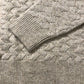 River Island Chunky Knit Sweater UK Medium Men's Cream Cable Design Wool Blend