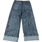 Kids Jeans Grey Denim With Cuffed Hem 6 Years
