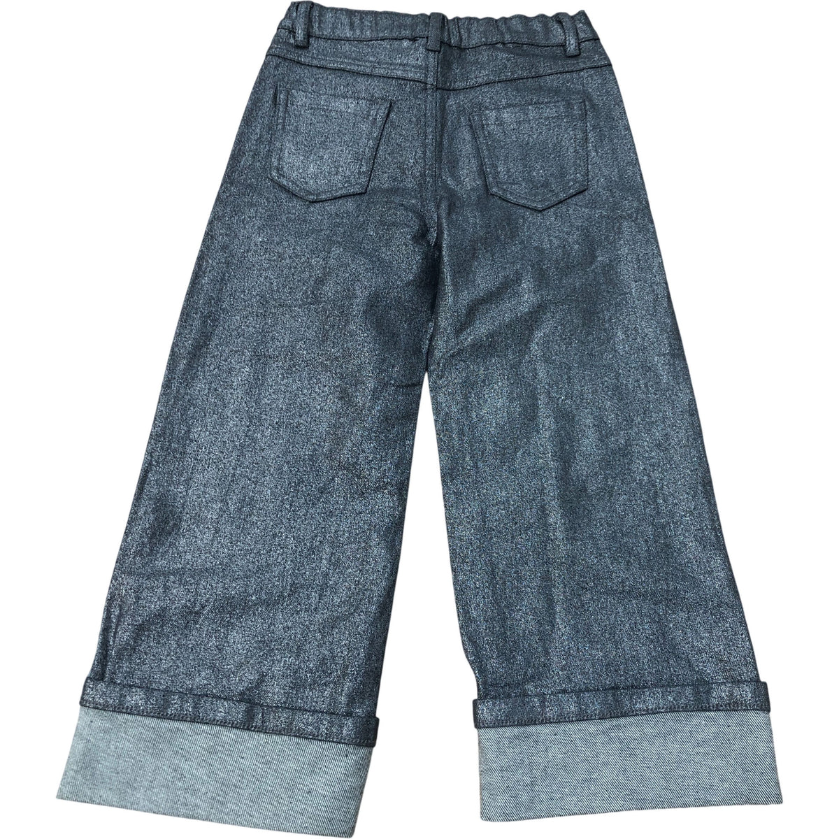 Kids Jeans Grey Denim With Cuffed Hem 6 Years