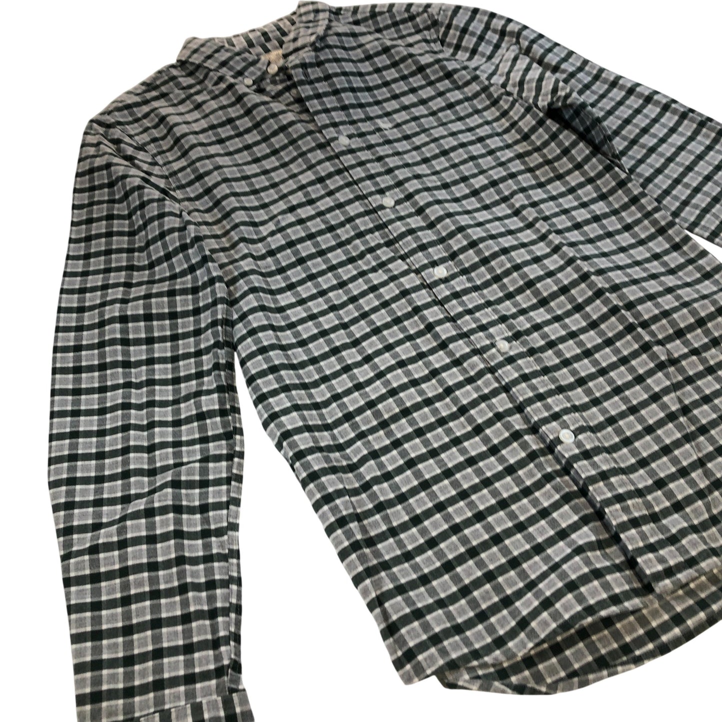 Jack Wills Casual Shirt Green White Check Pattern Long Sleeve XS