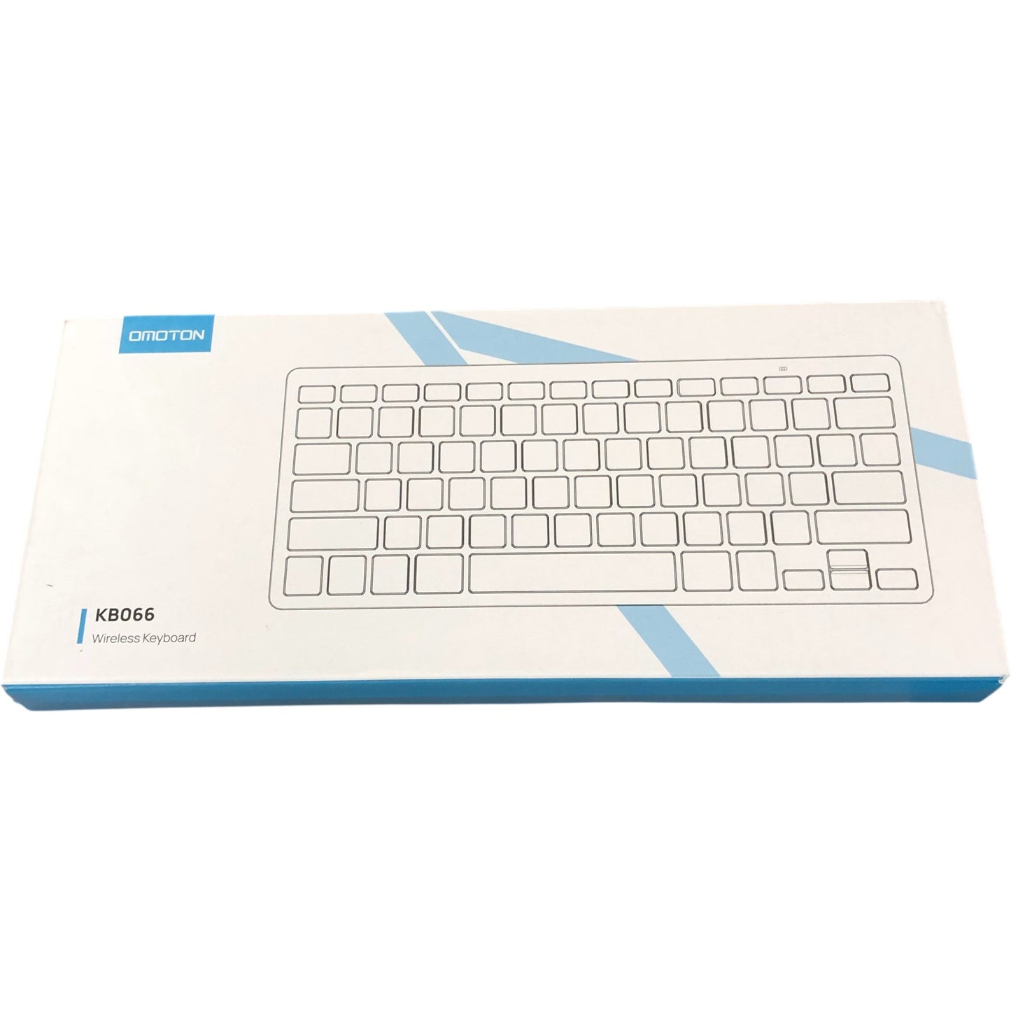 Omoton KB066 Wireless Keyboard Compact Design Bluetooth Connection Silver