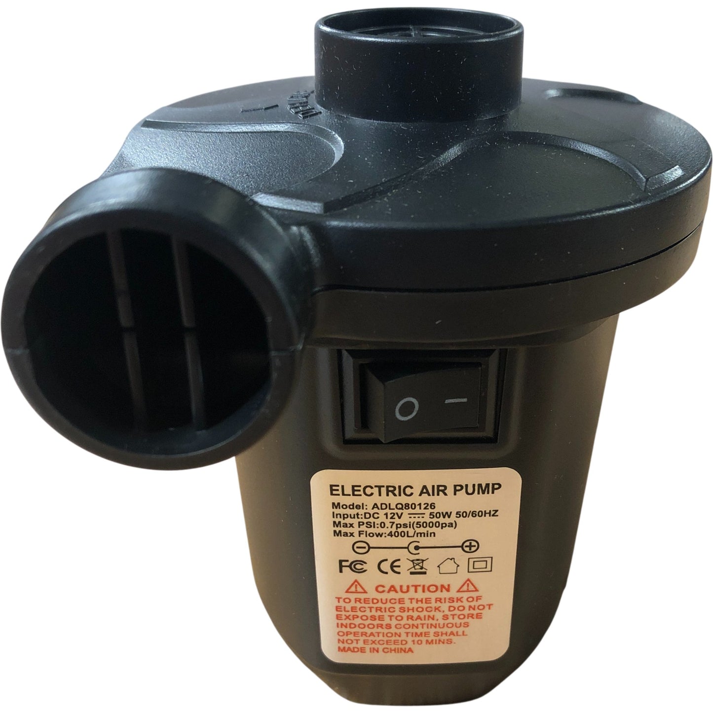 Electric Air Pump ADL801216 50W Power Efficient Inflatable Item Pump