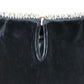 Branded Velvet Trim Slouch Neck Top Black Women's Long Sleeve Size 12