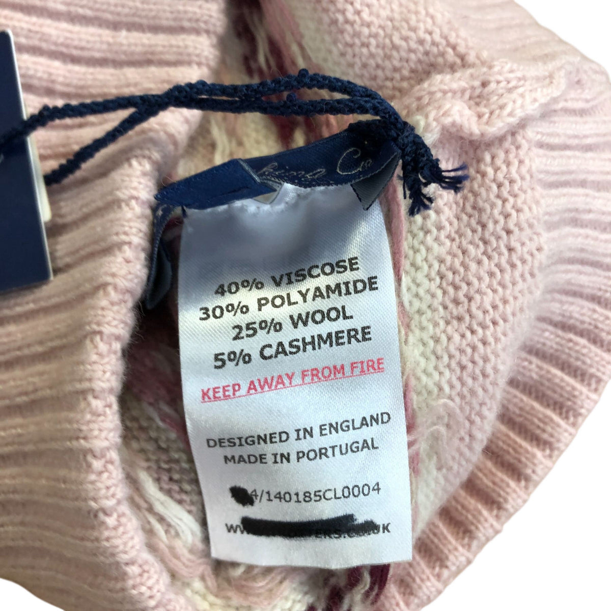 Trotters Frankie Fair Isle Beanie Pink Baby Warm Knit Hat Size ML