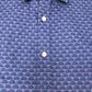 Men's Casual Shirt Size S Cotton Purple Pattern Long Sleeve