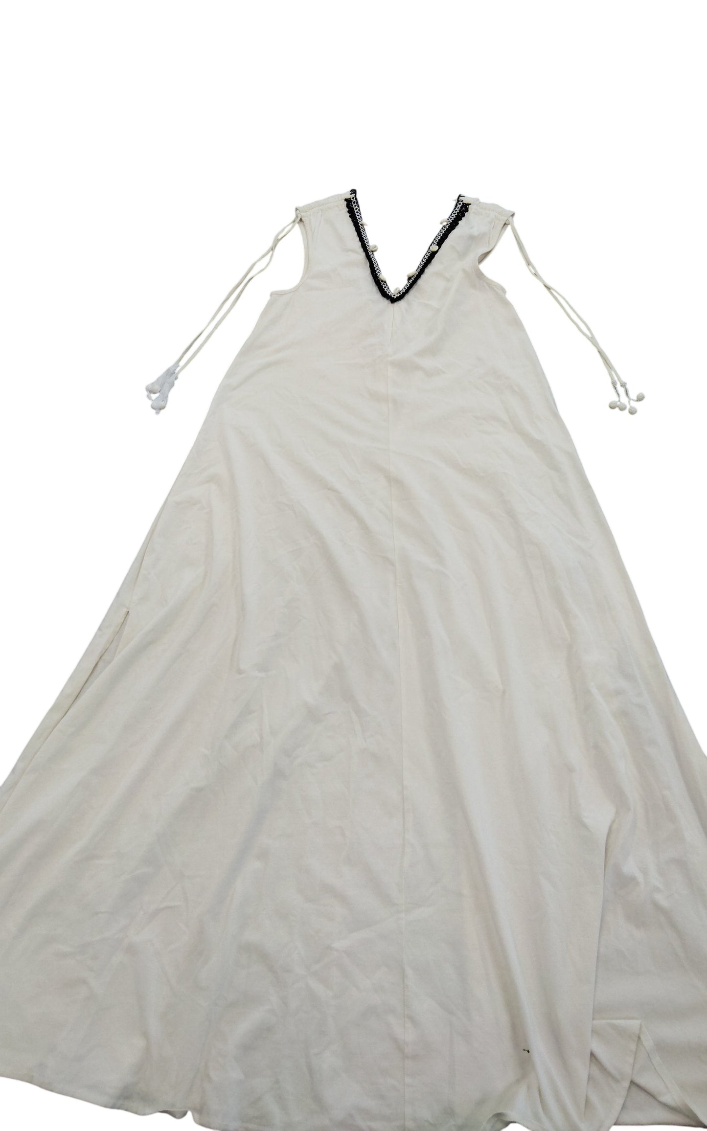 River Island Women's Cream Maxi Dress With Embellished Detail Size UK S