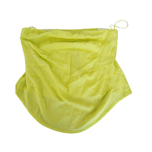 River Island Yellow Smocked Top UK14 Women's Casual Summer Crop Blouse