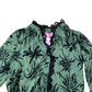 Branded Green Floral Lace Trim Blouse Women's Casual Long Sleeve Top UK6