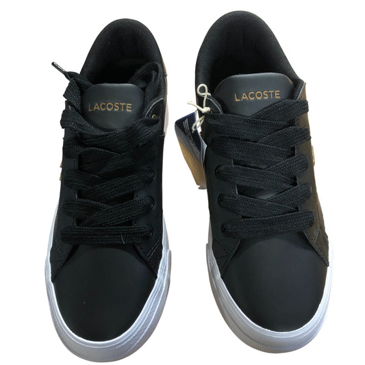 Lacoste Classic Trainers Women's Casual Shoes Size UK 4 New Black Stylish