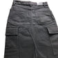 Branded Black Denim Midi Cargo Skirt - Size 6