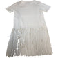 River Island UK8 Women's Sequin Fringe Dress White Party Evening Wear