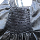 River Island Black Velour Dress Women's Adjustable Straps Flared Skirt