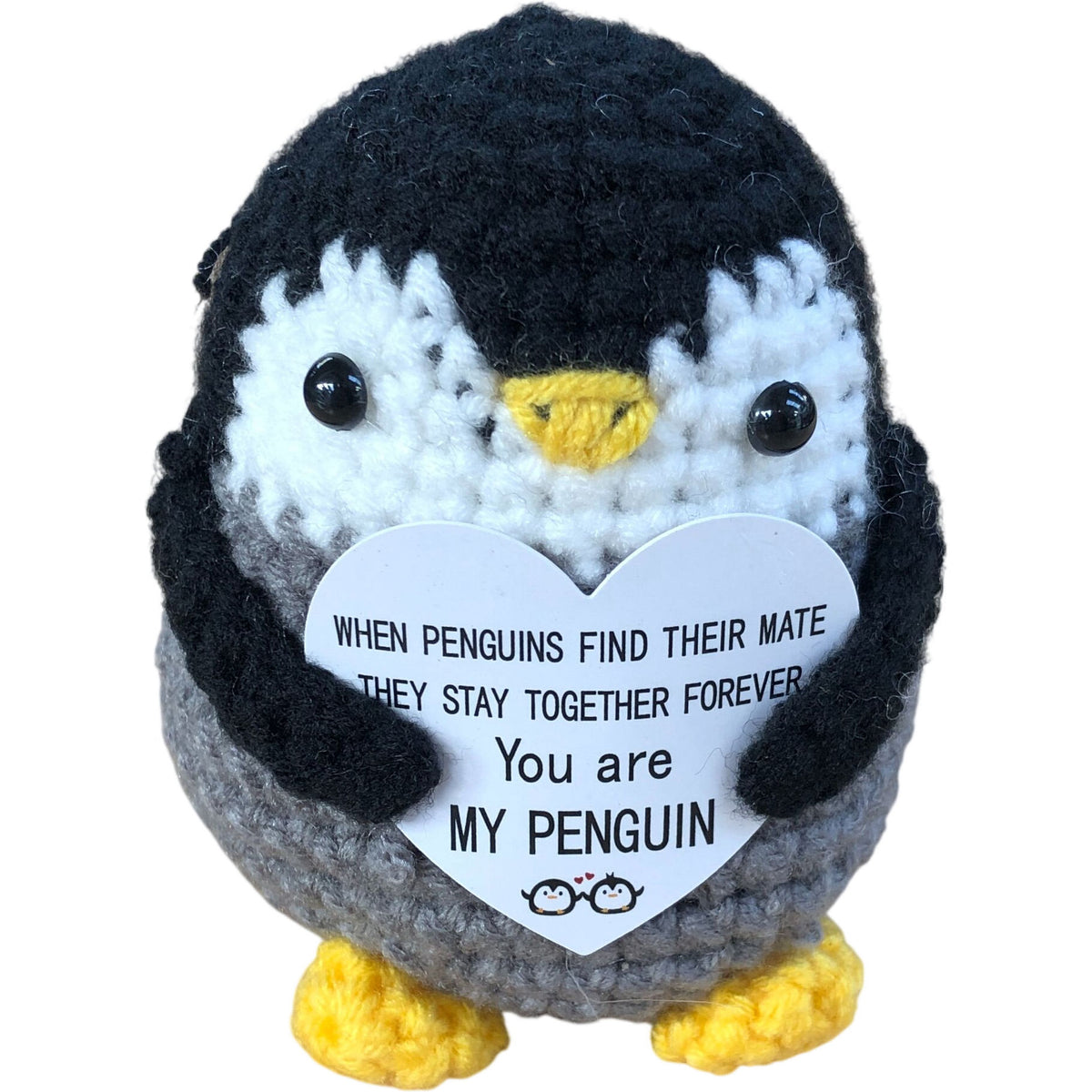 Crochet Penguin Plush Keyring 'You Are My Penguin' Gift