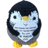 Crochet Penguin Plush Keyring 'You Are My Penguin' Gift