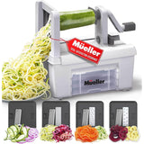 Mueller Spiral Pro 4 Blade Spiralizer Easy Assembly Safe Storage