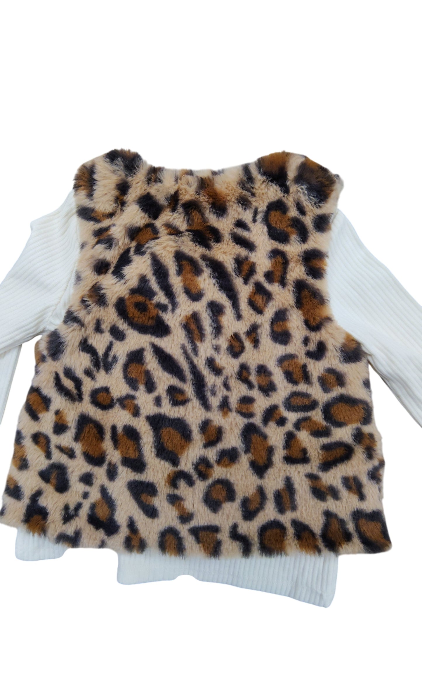 River Island Leopard Print Baby Vest 18-24 Months Girls Warm Fleece Layer