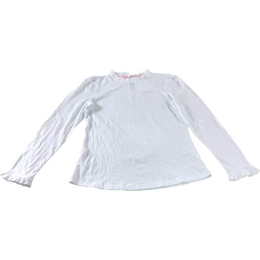 Boden White Frill Detail Top - Size 10