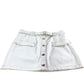 River Island Women's Skirt Size 18 Cream Denim Button Front Pockets