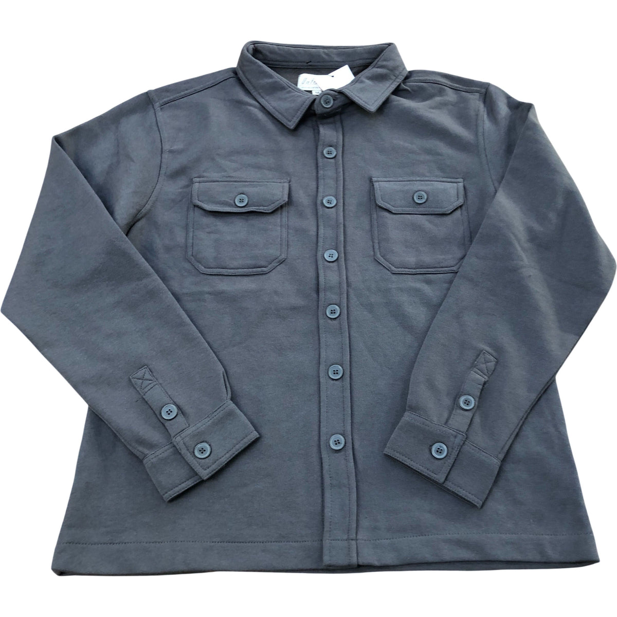 Onfire Long Sleeve Button Shirt Grey Size M