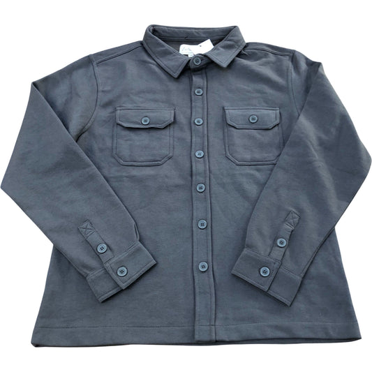 Onfire Long Sleeve Button Shirt Grey Size M