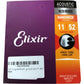 Elixir Acoustic Guitar Strings 80/20 Bronze 11-52 Custom Light Nanoweb Coating