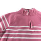 Crew Clothing Company Pink Stripe Quarter Zip Sweater Size 14