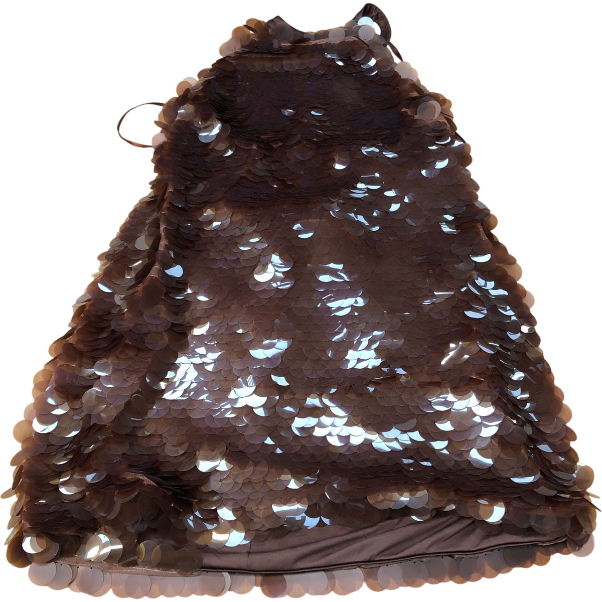 River Island Sequin Dress UK16 Women's Brown Sleeveless Party Glamorous Outfit
