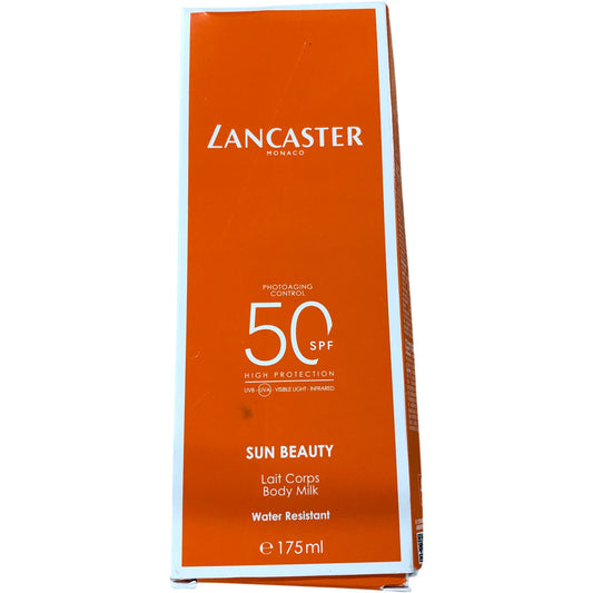 LANCASTER Sun Beauty SPF50 Body Milk 175ml High Protection Water Resistant