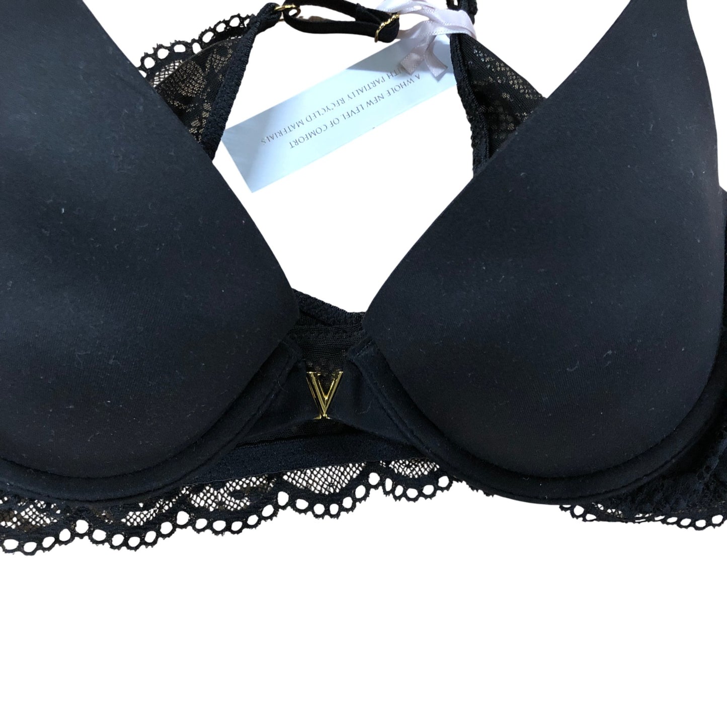 VICTORIA'S SECRET Freedom Cloud Bra 34B Women's Lightly Lined Black Lace