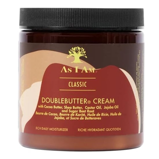 As I Am Classic DoubleButter Cream 8 Oz Rich Daily Moisturiser