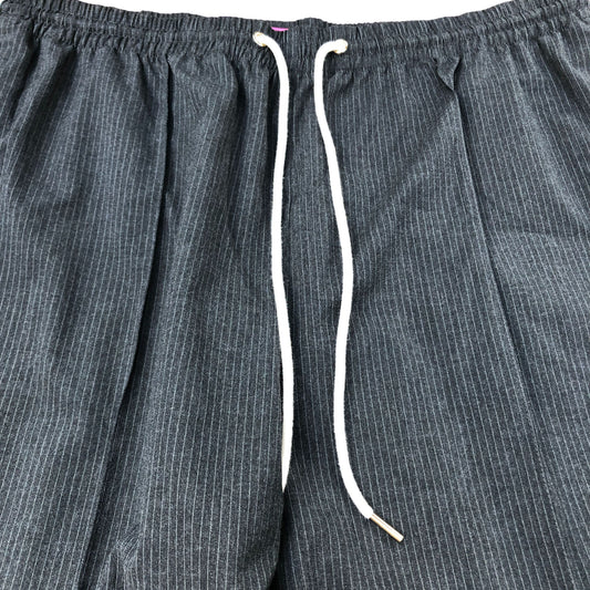 Track Pants Size 18 Casual Grey Stripe Drawstring