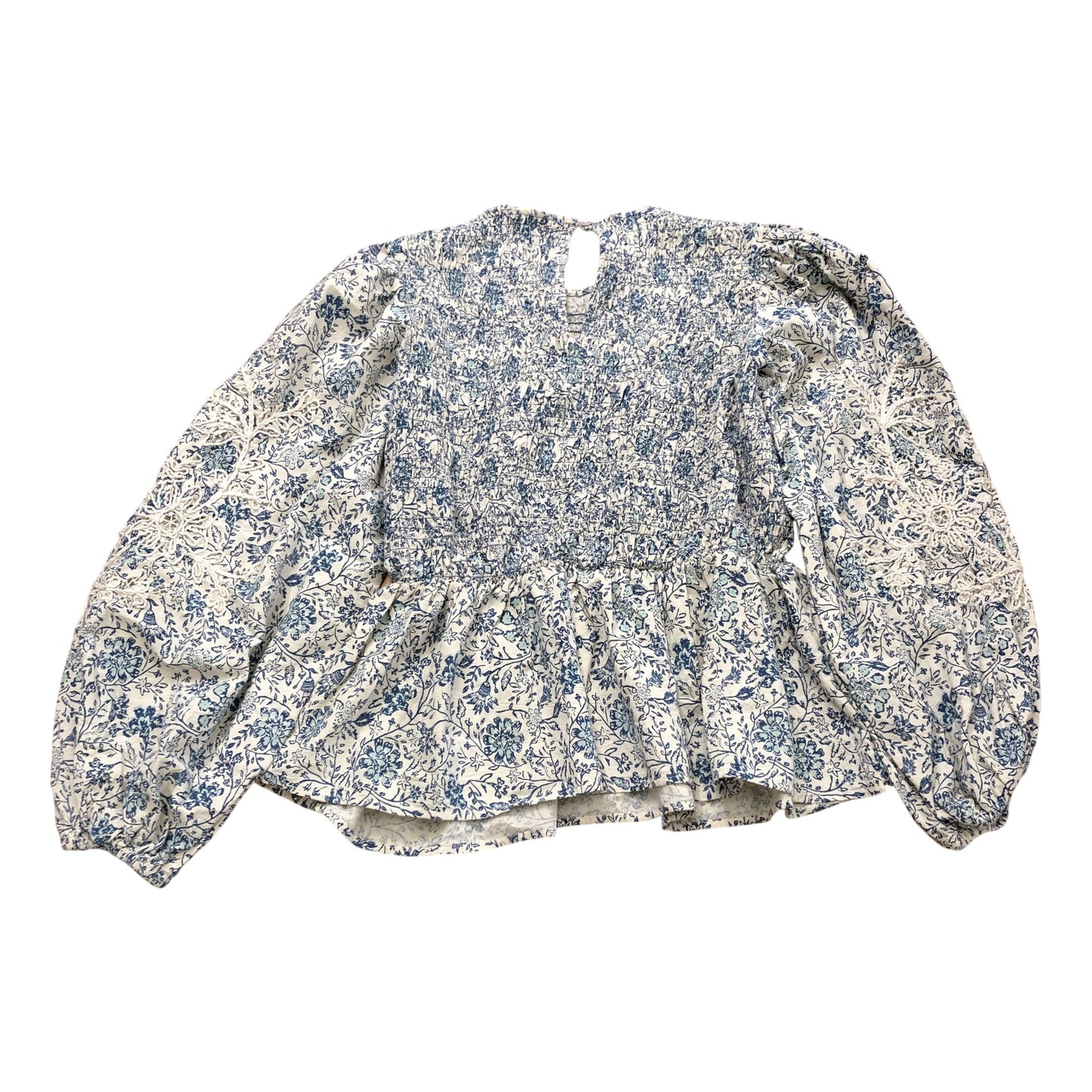 Rivers Island Relaxed Floral Blouse & Grey Glitter Asymmetric Top Size 8